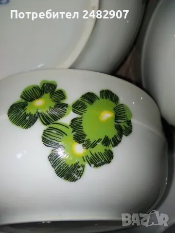 Комплект стари порцеланови купи - 6 бр. , снимка 4 - Сервизи - 48480369