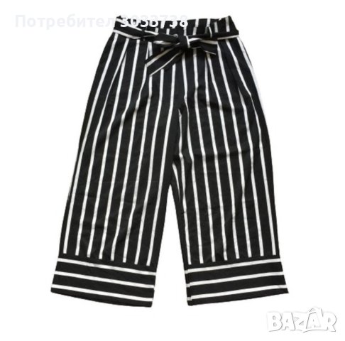 COLLOSEUM дамски раиран панталон над глезена Размер: XL