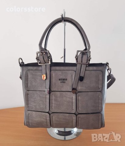 Луксозна чанта Guess/сива код SG55G, снимка 1 - Чанти - 32111938