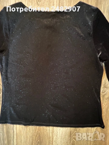 Дамска блуза с блестящ ефект, снимка 9 - Блузи с дълъг ръкав и пуловери - 53693840