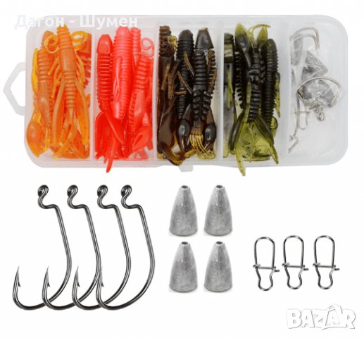 Готов комплект силиконови примамки - 28 части 