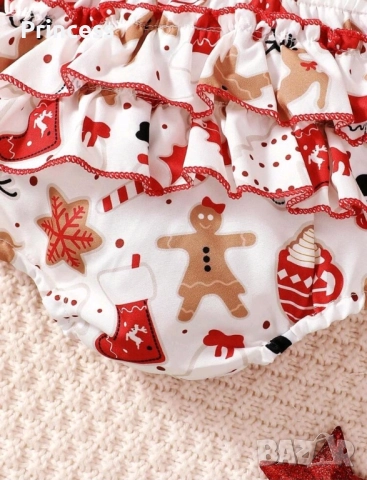 Коледно боди 6-9месеца, снимка 4 - Бодита за бебе - 51986263