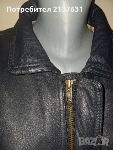 ЕСТЕСТВЕНА КОЖА  МЪЖКО ЯКЕ  - Размер 54, снимка 2 - Якета - 48060400