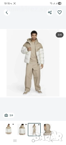 Nike Storm Fit Primaloft Windrunner Zip Puffer Jacket Coat Sail DR9605, снимка 3 - Якета - 52238717