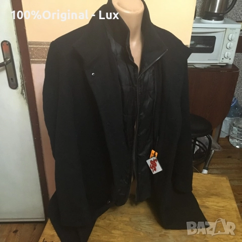 Lindbergh-Denmark-Вълна-мерино-Бизнес палто-2ХЛ, снимка 2 - Палта - 52697620