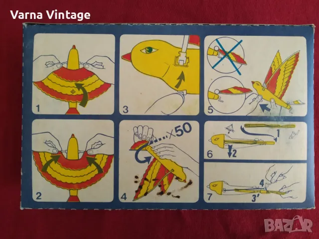 Ретро играчка Летящ гълъб. СССР., снимка 2 - Колекции - 49369732