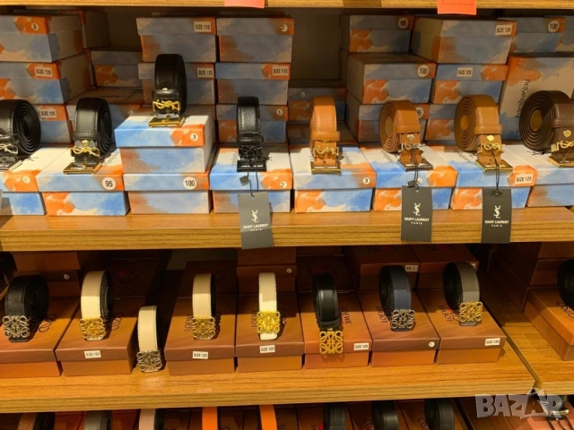 колани от естествена кожа в кутия ysl saint laurent hermes celine , снимка 5 - Колани - 51562132