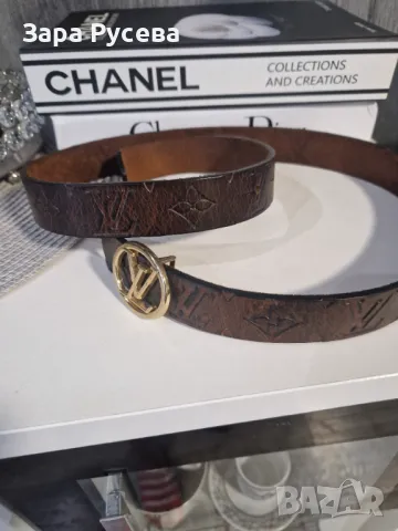 Louis Vuitton естествена кожа колан.Нов, снимка 2 - Чанти - 48718513