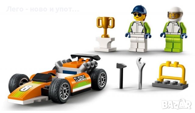 НОВО LEGO City - Състезателна кола (60322), снимка 3 - Конструктори - 40113261