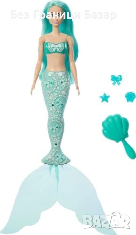 Нова Барби Barbie Color Reveal Mermaid кукла с 6 изненади и аксесоари JMW61, снимка 3 - Кукли - 53824261