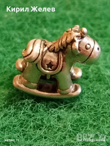 Сребърен талисман Люлеещо се конче Бруно еднорога на Pandora 50802