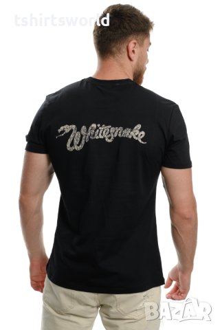 Нова мъжка тениска с дигитален печат на музикалната група Whitesnake - Love Songs С ГРЪБ, снимка 3 - Тениски - 40436774