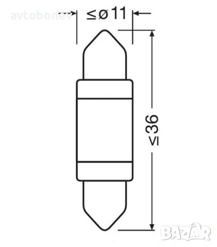 LED крушка OSRAM LEDriving SL C5W-36mm (6418DWP-01B/SV8.5-8/6000K), снимка 6 - Аксесоари и консумативи - 39008642