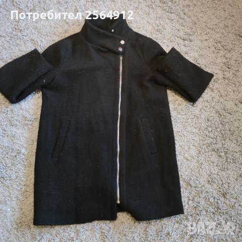 Продавам дамско черно палто , снимка 1