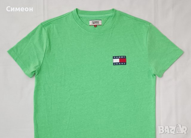 Tommy Jeans Badge Logo T-Shirt оригинална тениска S памучна фланелка, снимка 2 - Тениски - 44177101