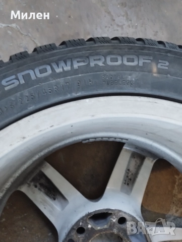 4 бр. Зимни гуми с джанти за БМВ е90, снимка 3 - Гуми и джанти - 52181355
