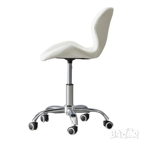 Ергономичен офис стол в бяло МОДЕЛ 177, снимка 5 - Столове - 41039453