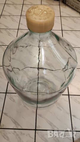 Стара стъклена дамаджана 20 литра. а, снимка 2 - Други - 39664634