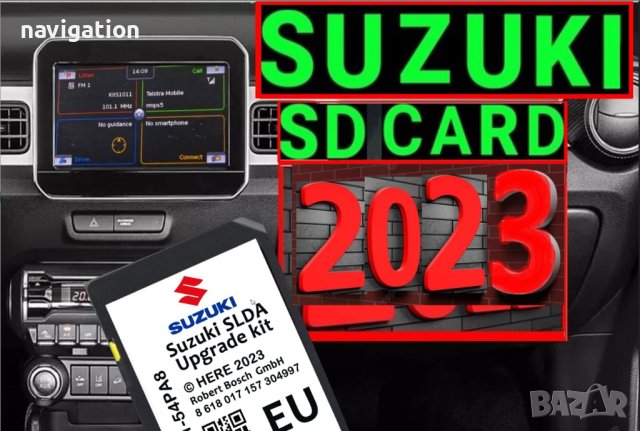 🚗 Сузуки 2024 ъпдейт SUZUKI SLDA Sd Card Europe BG сд карта Vitara S Cross Ignis Baleno map update, снимка 2 - Навигация за кола - 35698635