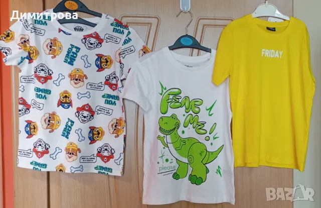 Чисто нови тениски 3бр размер 122см, снимка 2 - Детски тениски и потници - 49614713