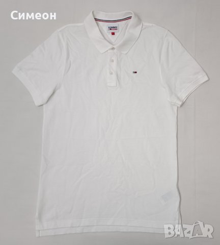 Tommy Jeans Polo Shirt оригинална тениска L памучна поло фланелка, снимка 1 - Тениски - 42235325