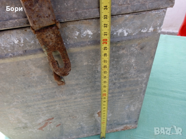 Стар метален сандък/кутия , снимка 9 - Куфари с инструменти - 36167965