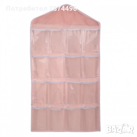 1698 Практичен висящ органайзер с 16 джоба за бельо, чорапи, снимка 3 - Други стоки за дома - 35737395