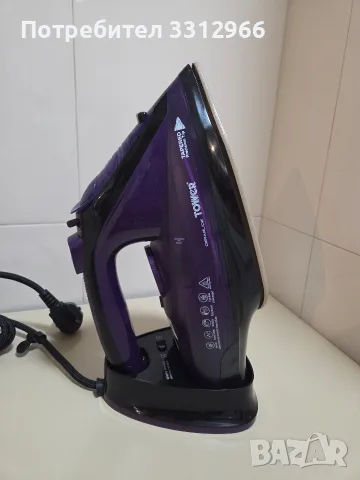Безжична парна ютия Tower CeraGlide 2400W (модел T22008) в лилав цвят