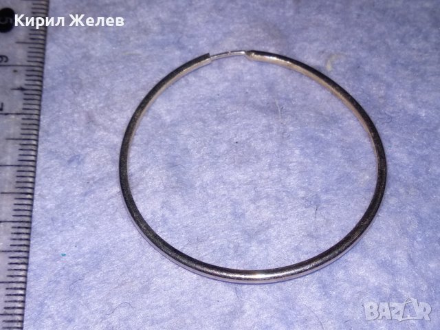 КЛАСИЧЕСКА СРЕБЪРНА ВИНТИДЖ ОБЕЦА СРЕБРО 925 РЪЧНА МАЙСТОРСКА ИЗРАБОТКА 26571, снимка 5 - Обеци - 40938470