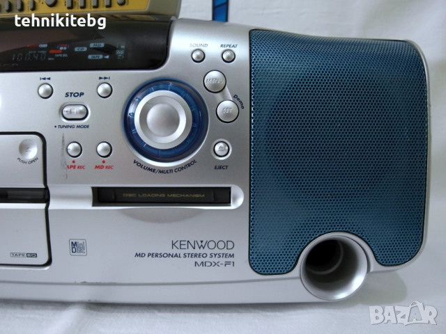 ⭐⭐⭐ KENWOOD MDX-F1 ⭐⭐⭐ Уникален , рядко срещан буумбокс със CD, MD, касета, радио и дистанционно, снимка 4 - Аудиосистеми - 31212663