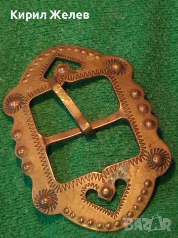 СТАРИННА РЪЧНО ОРНАМЕНТИРАНА ГРАВИРАНА ТОКА ПАФТА БРОНЗ МАЙСТОРСКА КРАСОТА 1239, снимка 6 - Антикварни и старинни предмети - 30523562