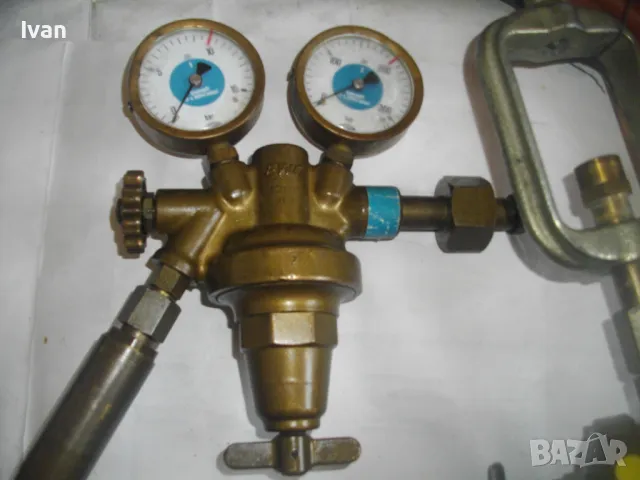 ШВЕЙЦАРСКИ ОКСИЖЕН ОКСИЖЕННА АЦЕТИЛЕНОВА ГОРЕЛКА GLOOR Made in SWITZERLAND С МАРКУЧИ 10м и ВЕНТИЛИ, снимка 9 - Други инструменти - 48090081