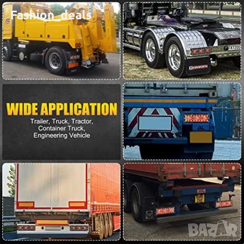 Нови 1 чифт LED задни спирачни светлини за камиони 24V , снимка 5 - Аксесоари и консумативи - 41742890