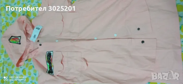 Дълга Дамска Жилетка Памук Риза С М Л ХЛ ХХЛ, снимка 7 - Якета - 47793345