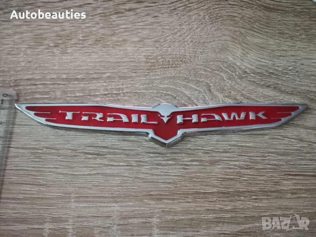 Jeep Trailhawk червена емблема голям размер, снимка 2 - Аксесоари и консумативи - 50513838