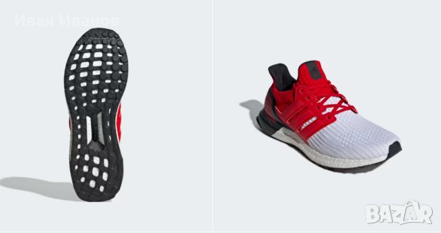 оригинални маратонки  Adidas Ultra Boost 4.0 'White Scarlet' номер 42,5- 43 1/3, снимка 3 - Маратонки - 41610712