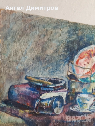 Маслена картина подписана Д П , снимка 5 - Картини - 51496309