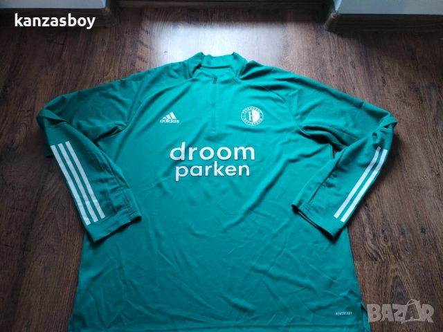 ADIDAS feyenoord 2020-21 track jacket - мъжка футболна блуза 2ХЛ, снимка 6 - Спортни дрехи, екипи - 52919173