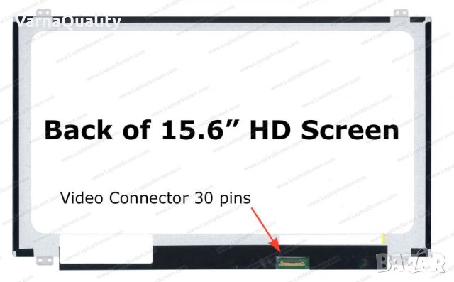 Матрица за лаптоп N156BGE-E31 15.6" eDP 30 пин, матова за Lenovo G50-70, HP 255 G5, Dell E5570 и др., снимка 3 - Части за лаптопи - 44288687