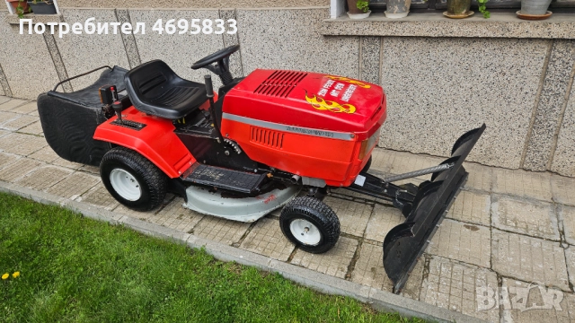 Трактор косачка със снегорин, снимка 2 - Градинска техника - 52953217