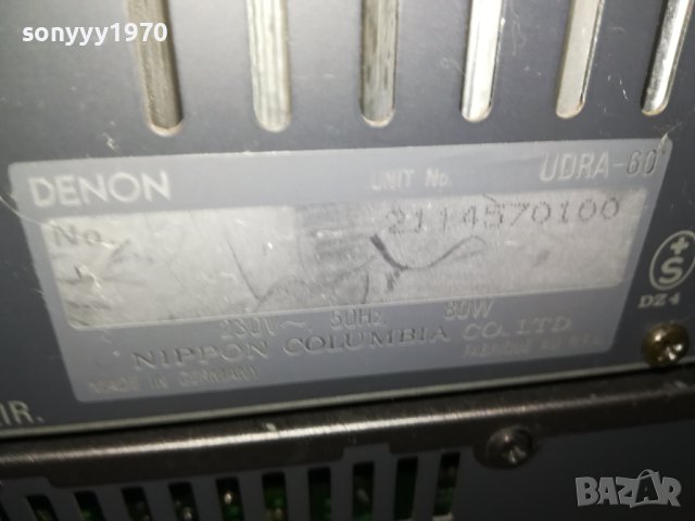 DENON RECEIVER/DECK X2/CD-ВНОС SWISS 2707231127, снимка 16 - Ресийвъри, усилватели, смесителни пултове - 41673745