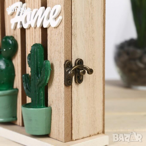 2815 Декоративна кутия за ключове Кактуси, снимка 4 - Закачалки - 36354010
