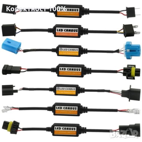 Led canbus декодер за грешка H1,H4,H7.HB3 декодер изгоряла кушка лед, снимка 4 - Аксесоари и консумативи - 44374228