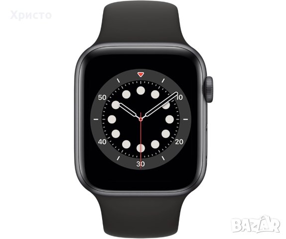 НОВ!!! Apple Watch 6, GPS, Корпус Space Gray Aluminium 40mm, Black Sport Band, снимка 2 - Смарт часовници - 41181121