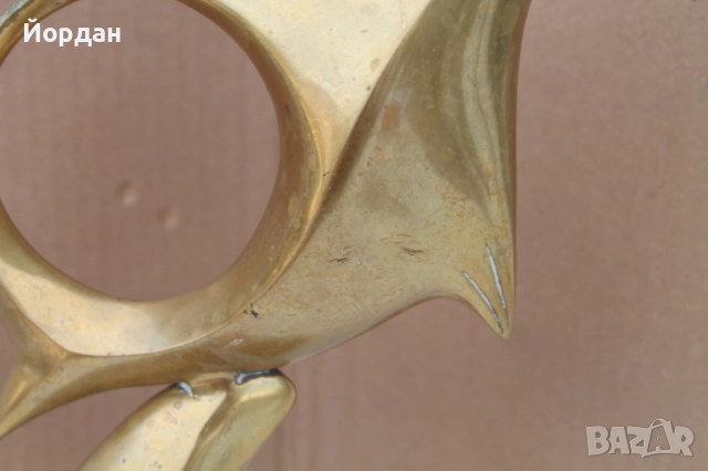 Бронзова фигурка-Риба, снимка 3 - Колекции - 51811200