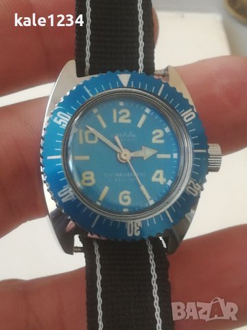 Ruhla wasserdicht. Germany. Дамски часовник. Амфибия. Водолазен. Механичен. Гмуркане. Vintage watch, снимка 3 - Дамски - 39998494