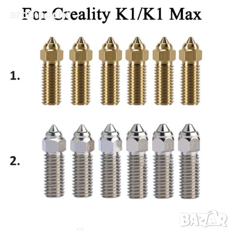 Дюзи CREALITY K1 и CREALITY K1 Max 3D принтер printer, снимка 1 - Принтери, копири, скенери - 42229552