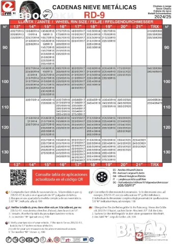 VIP RD9 - Метални вериги за сняг RD9 мм, размери № 60, 80, снимка 3 - Аксесоари и консумативи - 48240118