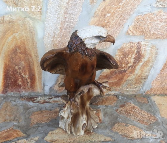 Декоративна фигура- Белоглав орел, снимка 6 - Статуетки - 33993501