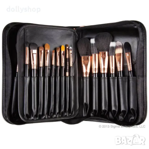 Професионален Комплект от 29 броя Четки за Грим с Калъф с Цип